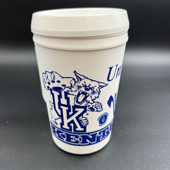 University of Kentucky 22oz Insulated Hot Cold Mug White Blue - Picture 1 of 12